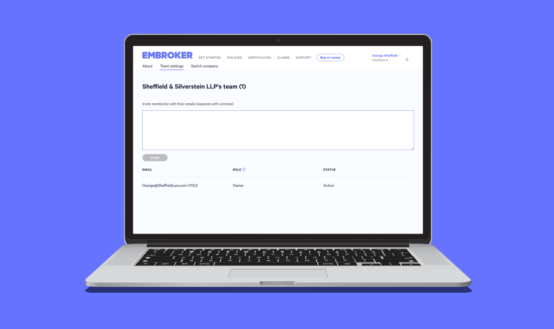 embroker risk management platform illustration