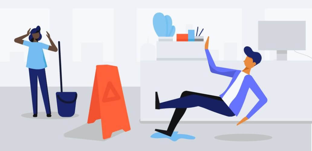 slip and fall insurance illustration
