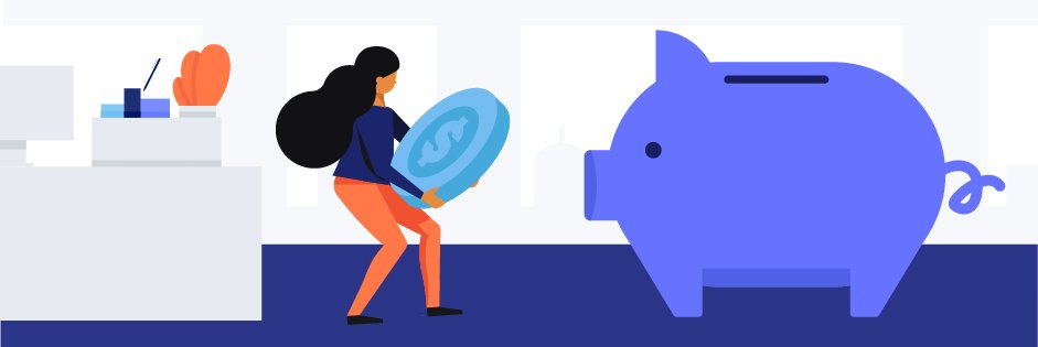 coverwallet vs. embroker piggy bank illustration
