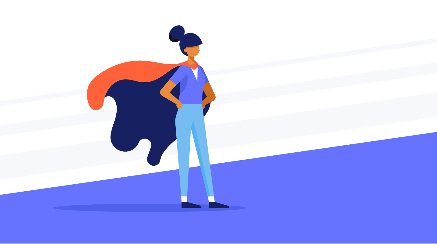 woman in a super hero cape