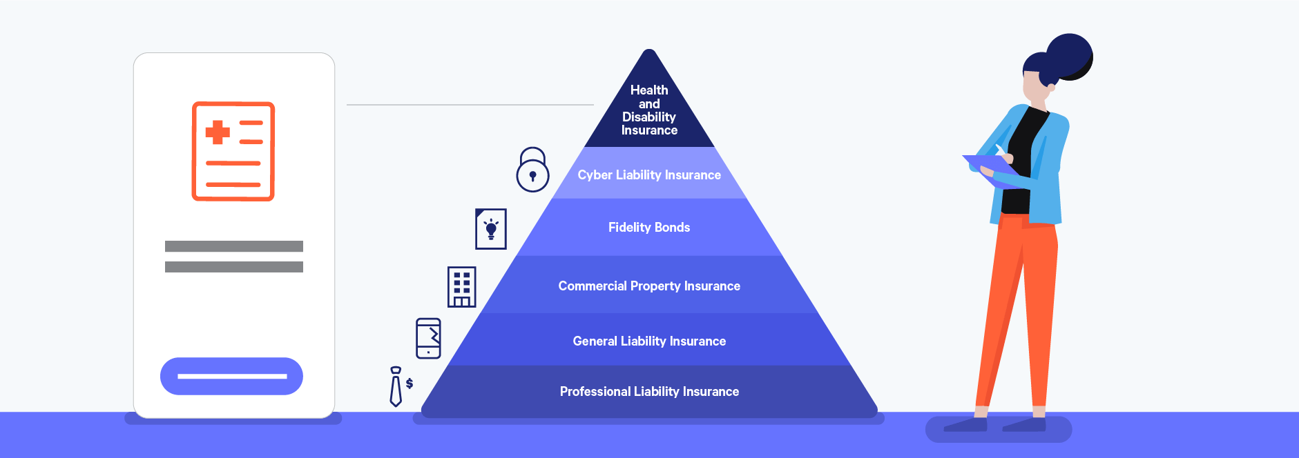 health and disability insurance as a key freelance insurance policy illustration