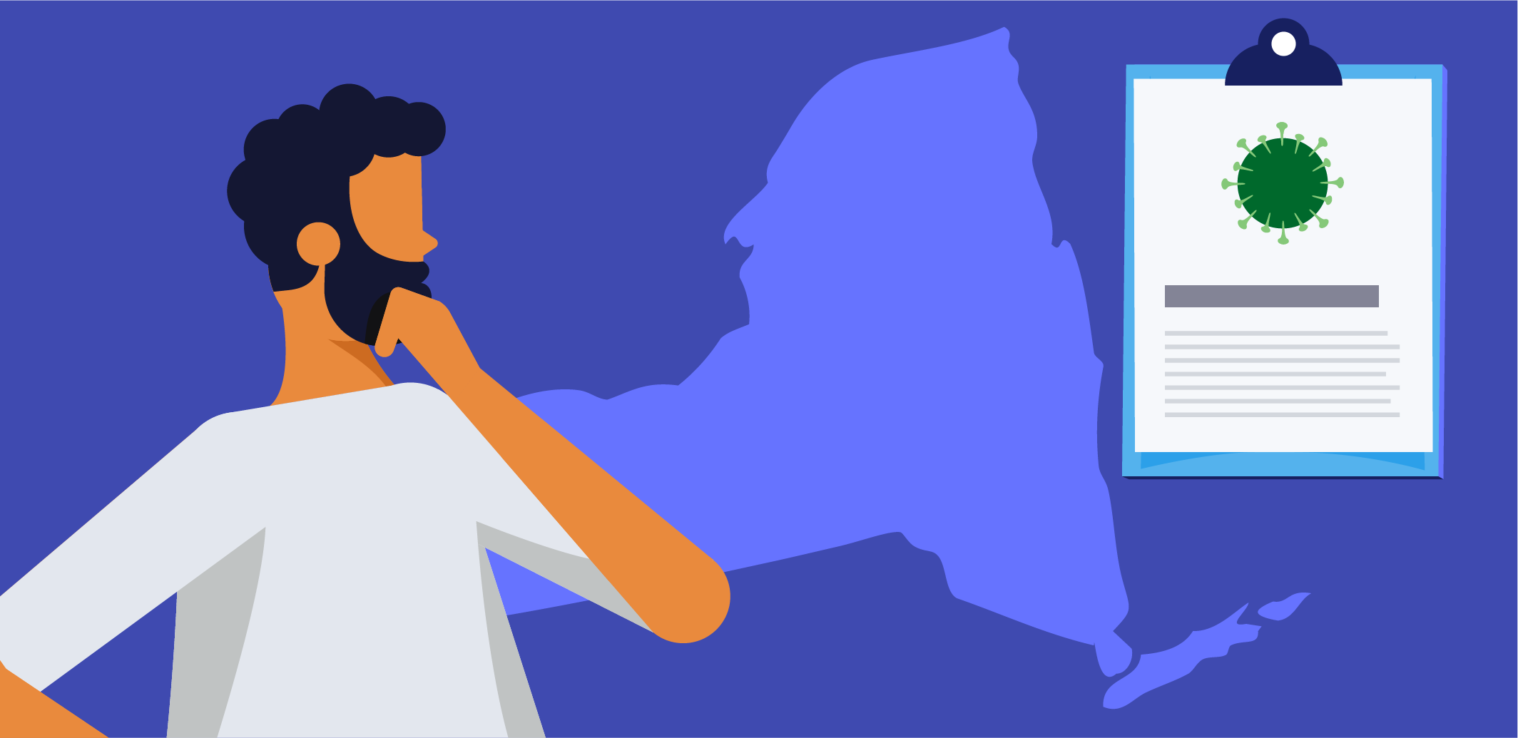 covid-19 impact on businessess illustration