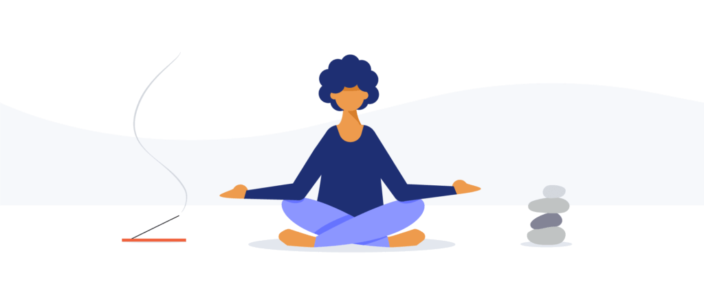 meditating illustration