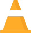 A large traffic cone